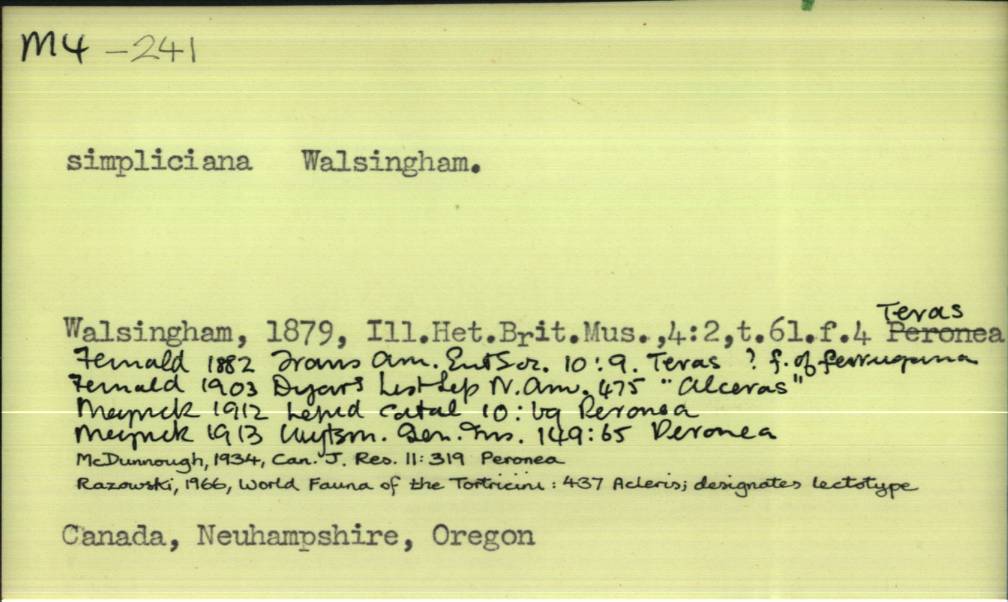 front of card